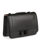 Vara black leather shoulder bag