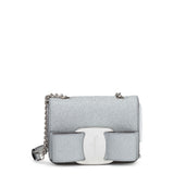 Vara Rainbow silver glitter bag