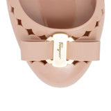 Jelly light pink bon bon rubber ballerinas