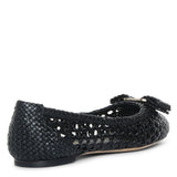 Varina black woven nappa ballerinas