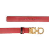 Reversable and adjustable gancini belt