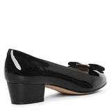 Vara bow patent black pumps