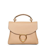 Margot Gancini top handle beige bag