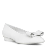 Viva white ballet flats
