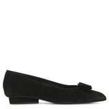 Viva black suede flats