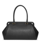 Frame leather shoulder bag