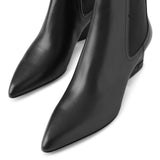 Velta 55 black leather ankle boots