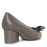 Viva 55 sparrow grey leather pumps