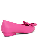 Viva hot pink leather flats