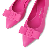 Viva hot pink leather flats
