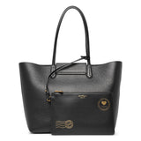Travel black tote bag