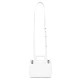 Wanda mini white leather bag
