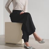 Varina silver ballerinas
