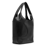 Cut out soft black tote bag