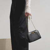 Diana black mini clutch