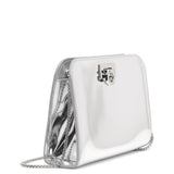 Diana silver mini clutch