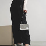 Diana silver mini clutch