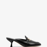 Elodye black leather mules