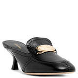 Elodye black leather mules