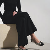 Varina grey canvas ballerinas