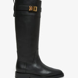 Roly black leather boots