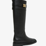 Roly black leather boots