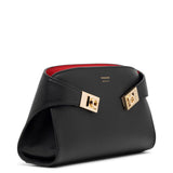 Hug black leather bag