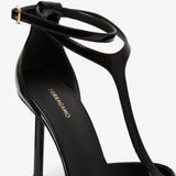 Lysandra 95 black patent pumps