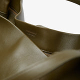 Large green tote bag