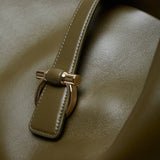 Large green tote bag