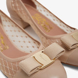 Vara beige mesh pumps