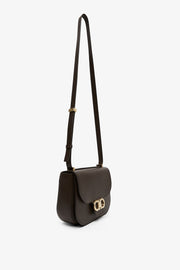 Dubble gancini flap beige bag