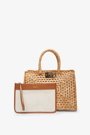 Studio raffia bag