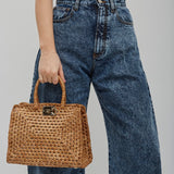 Studio raffia bag