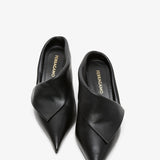 Eva soft black leather pumps