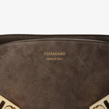 Hug large suede shoulder bag