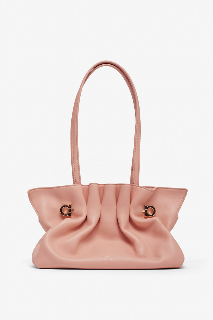 Pierce small white leather bag