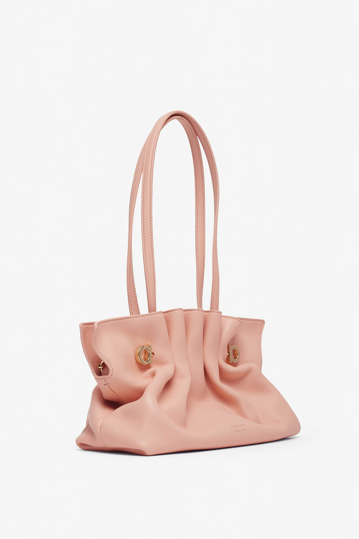 Pierce small white leather bag
