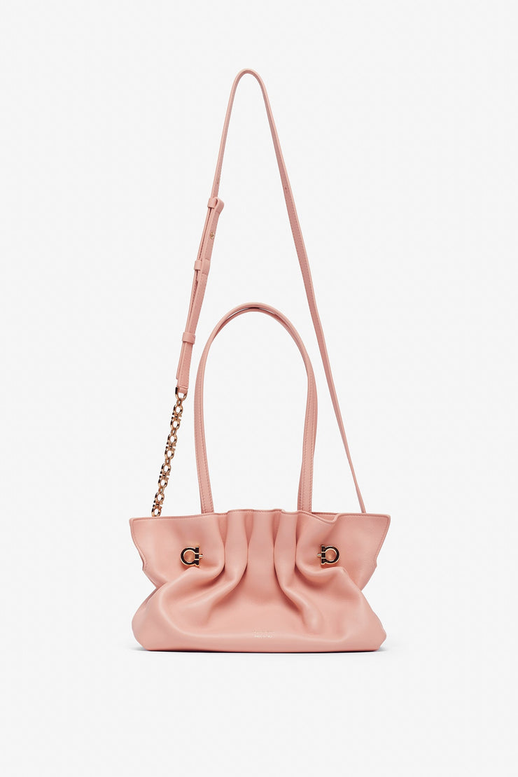 Pierce small white leather bag
