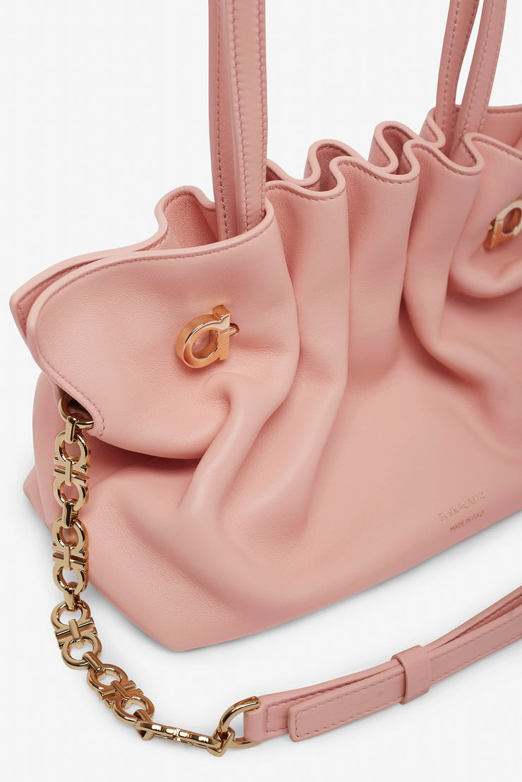 Pierce small white leather bag