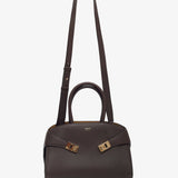 Hug S brown bicolor top handle bag