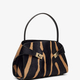 Hug small black and brown shoulder bag