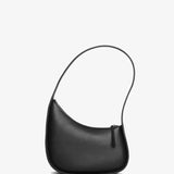 Half Moon black leather bag