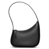 Half Moon black leather bag