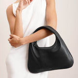 Everyday Small black leather shoulder bag