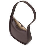 Half Moon small brown shoulder bag