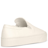 Marie H white nappa sneakers