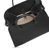 Soft margaux 15 black grained leather bag