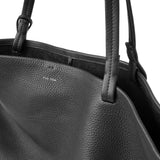 Park tote 3 lux black leather bag