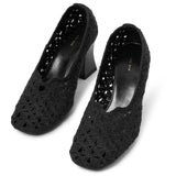 Raffaella embroidery pumps